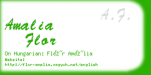 amalia flor business card